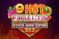 9 Hot Fruits Stick and Spin 3x3